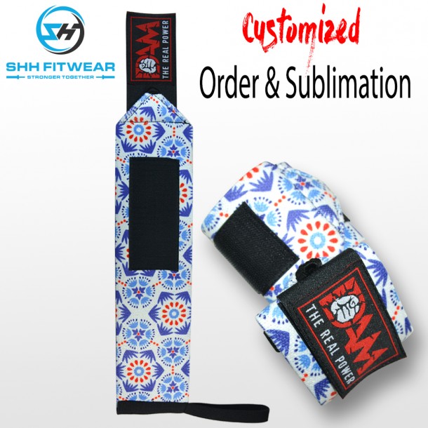 weight lifting Flower wrist wraps Heavy-duty shh Elastic wrist wrap Cross Fit Bodybuilding Gym Training W110